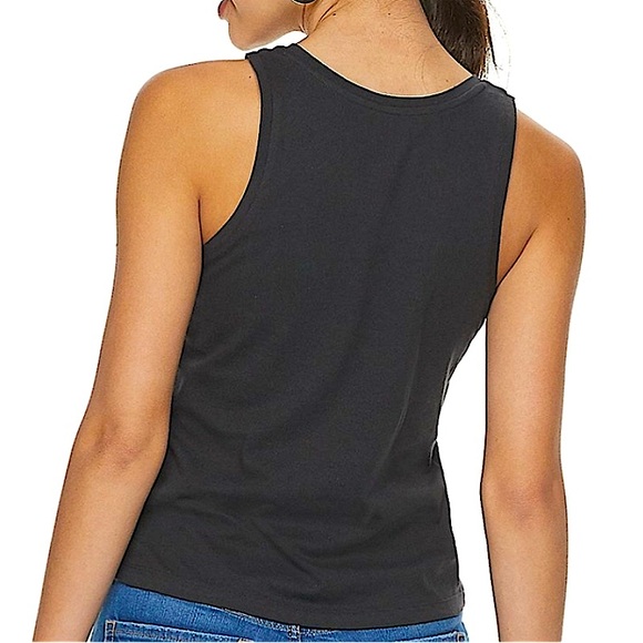 Fifth Sun Moon Phase Lunar Moth Butterfly Graphic Crewneck Sleeveless Tank Top - Picture 2 of 4